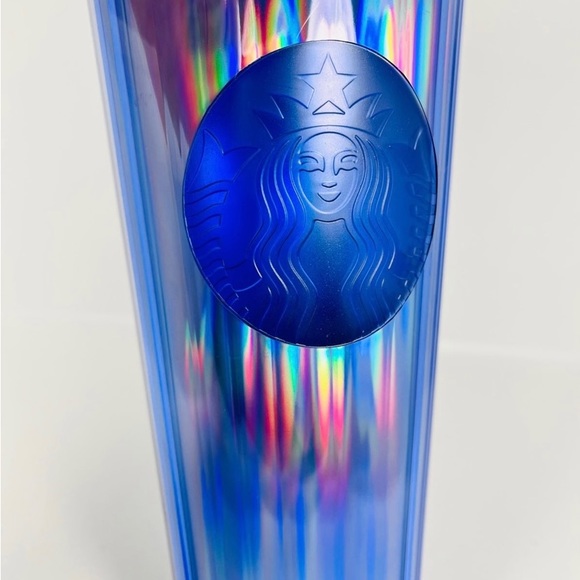Starbucks Periwinkle Dome Kaleidoscope Cup Iridescent Prism Tumbler 24oz NWT - Picture 7 of 10